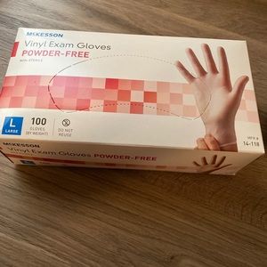 McKesson vinyl powder free gloves